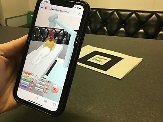 スマートフォンでのAR表示