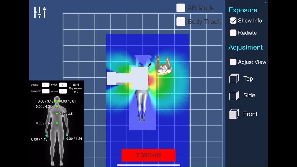 ARモードの操作画面