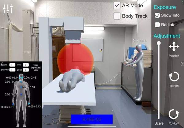 Scatter visualization AR app X-SERVE